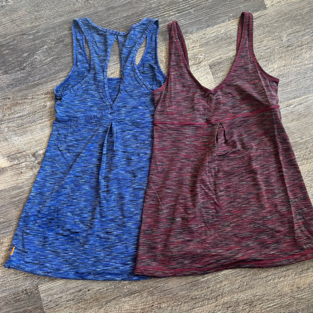 Lucy Blue and Burgundy Tank Tops